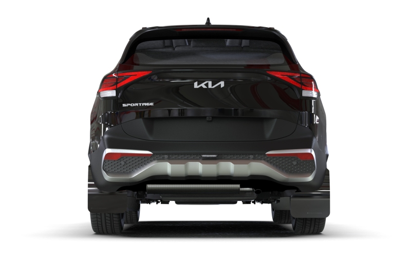 Kia Sportage Mud Flap - Rally Armor - UR Black Flap/Metallic Black Logo - Black - `23-`25
